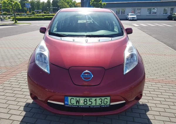 Nissan Leaf cena 38900 przebieg: 134408, rok produkcji 2015 z Włocławek małe 191